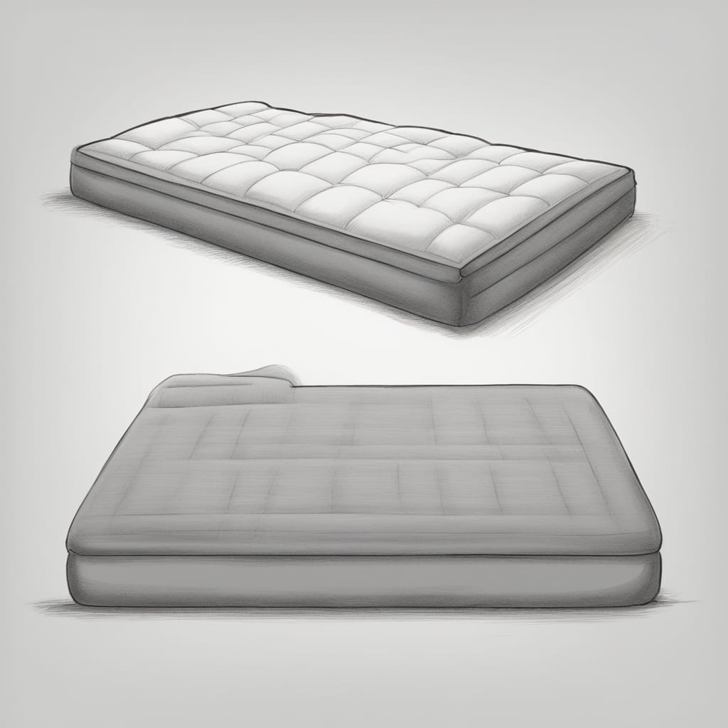 How to draw a mattress