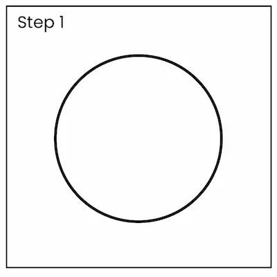 Webdrawing1 How to draw a web step 1