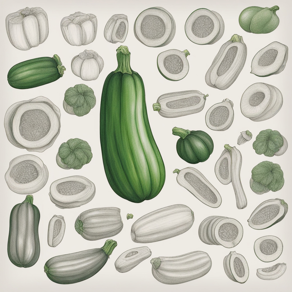 How to draw zucchini