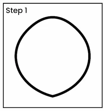 apple drawing step 1 01 How to draw an apple step 1