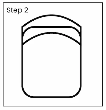 backpackdrawingstep2 01 How to Draw a Backpack Step 2