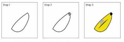 banana drawing all steps banana drawing all steps