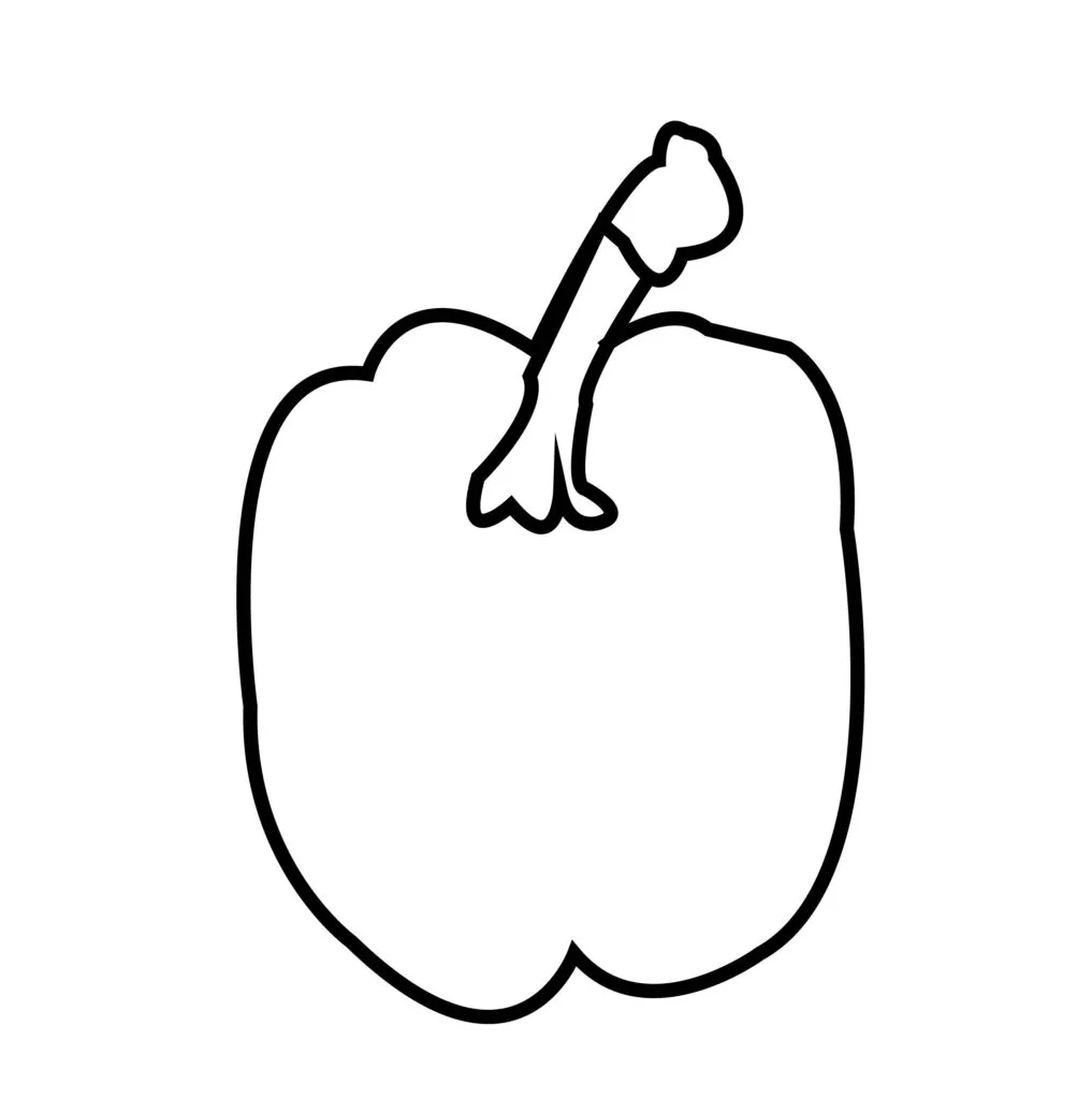 bell pepper 2 01 How to draw bell peppers