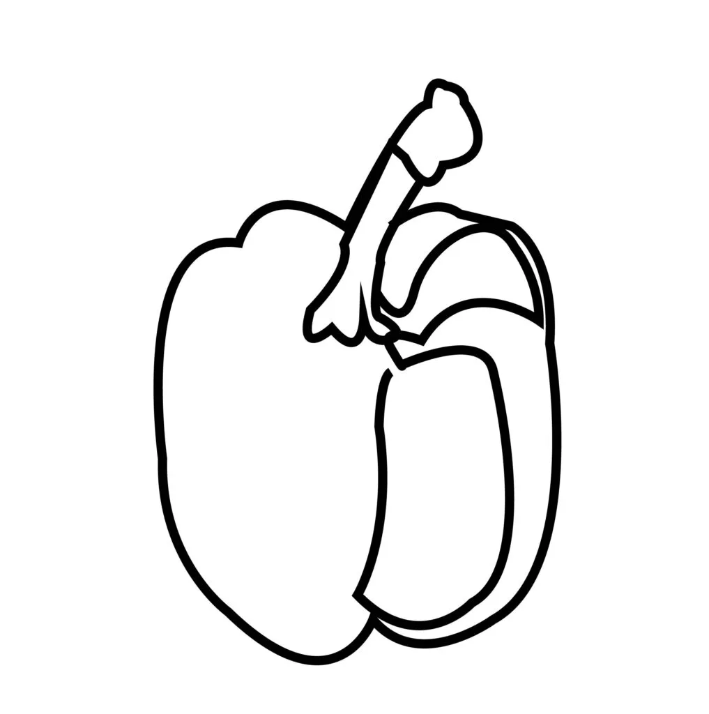 bell pepper 3 01 How to draw bell peppers