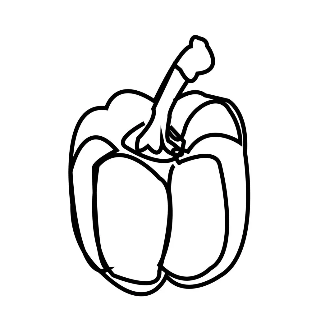 bell pepper 4 01 How to draw bell peppers
