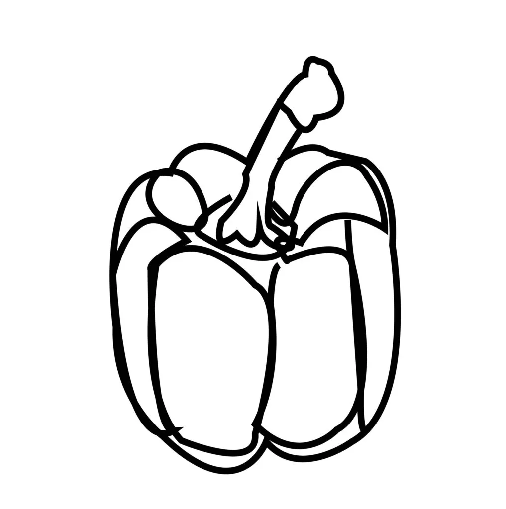 bell pepper 5 01 How to draw bell peppers