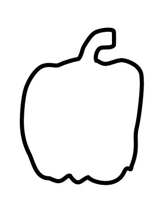 capsicum 01 How to draw a Capsicum