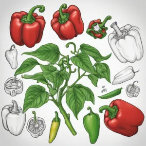 Read more about the article How to draw a Capsicum : A Super Easy 7 steps Guide for Little Artists!