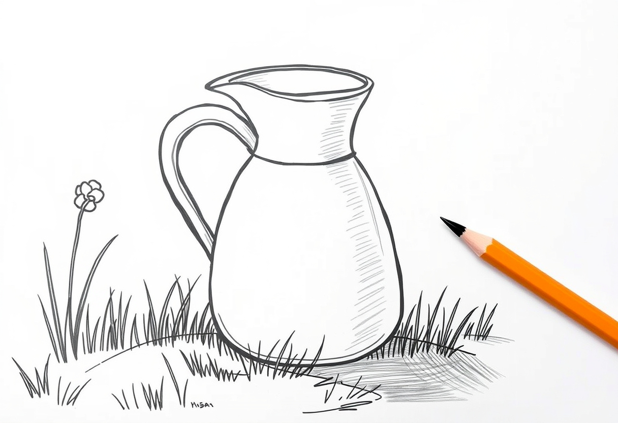 You are currently viewing How to draw Jug: 7 Easy Step-by-Step Guide to Jug Drawing