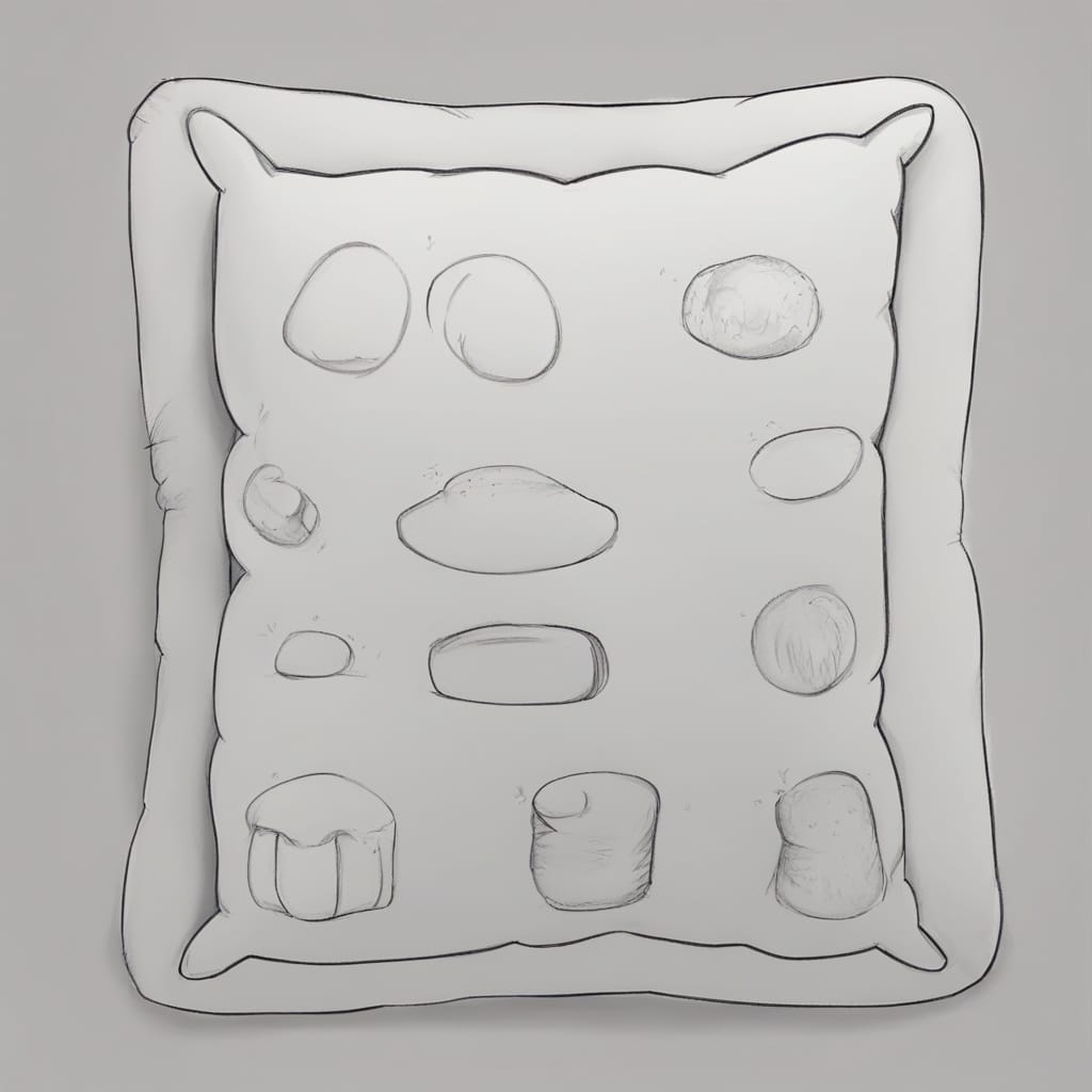 Drawing Comfort: How to Draw a Pillow - Trying drawing