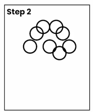 hydrangea drawing step 2 01 Hydrangea flower drawing step 2
