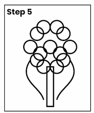 hydrangea drawing step 5 01 Hydrangea flower drawing step 5
