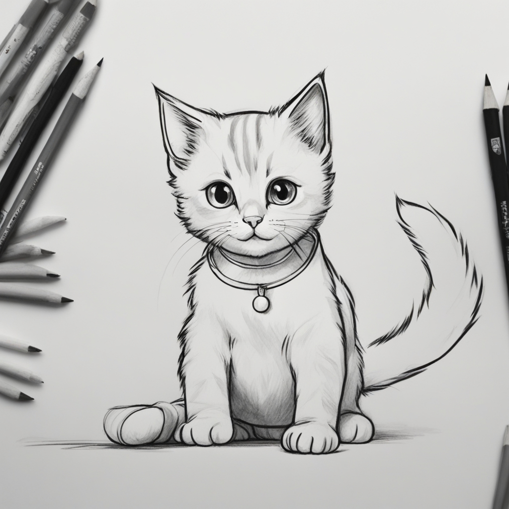 You are currently viewing How to Draw a Kitty Adorable: A 7 Step-by-Step Guide