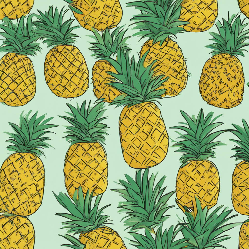 How to draw a pineapple