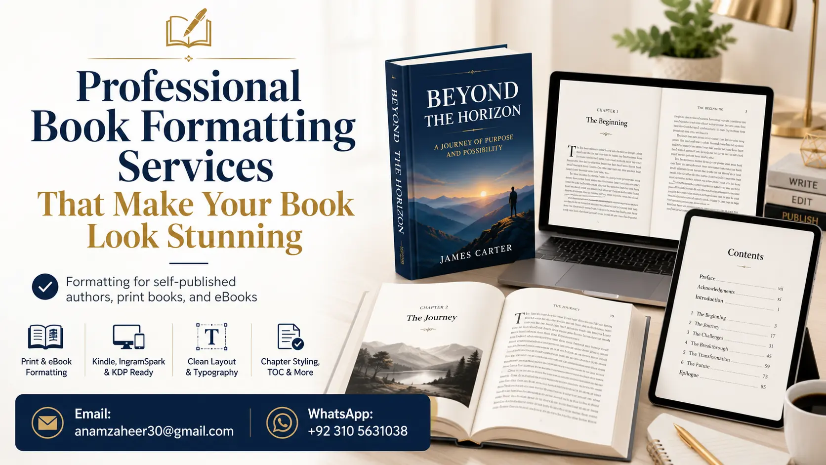Professional Book Formatting Services for self-published authors