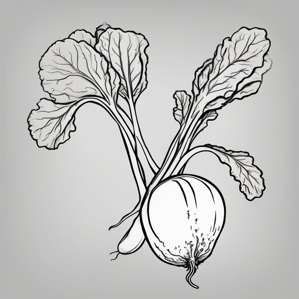 How to draw radish