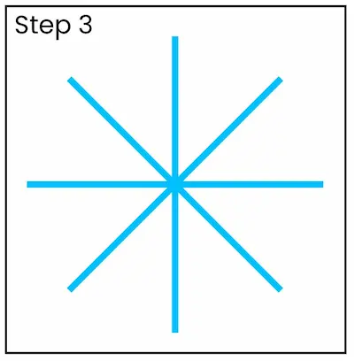 snowflake drawing step 3 01 Draw Snowflakes step 3