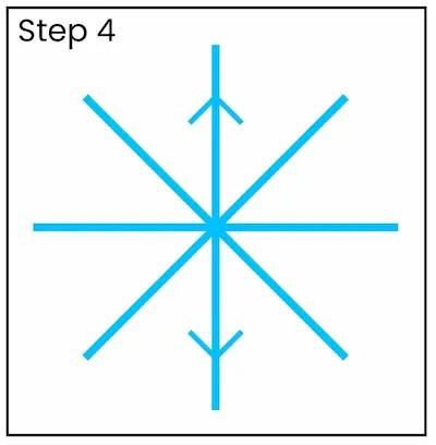 snowflake drawing step 4 01 Draw Snowflakes step 4