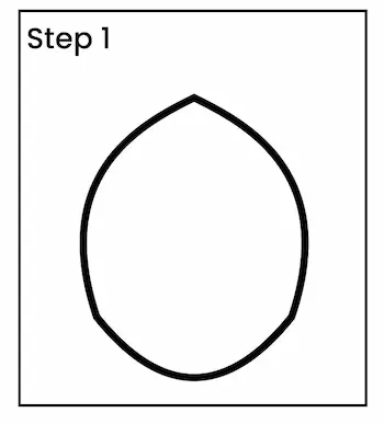 strawberry drawing step 1 01 How to draw strawberry step 1