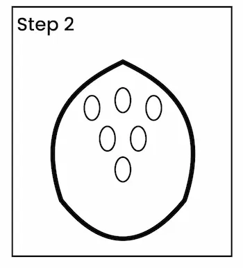 strawberry drawing step 2 01 How to draw strawberry step 2