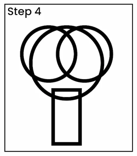 tree drawing step 4 01 How to draw tree step 4