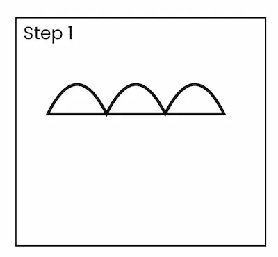 umbrella1 01 Umbrella drawing step 1