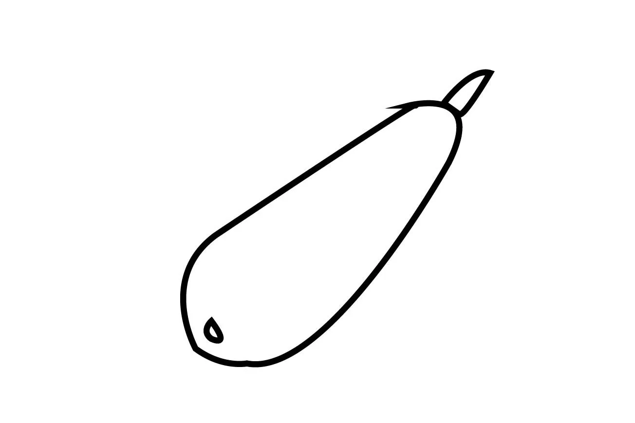 zucchini draw 3 01 edited How to Draw Zucchini